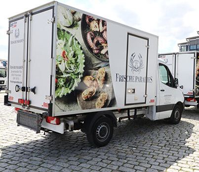 Frischeparadies Transportfahrzeug für die Ultrafrische