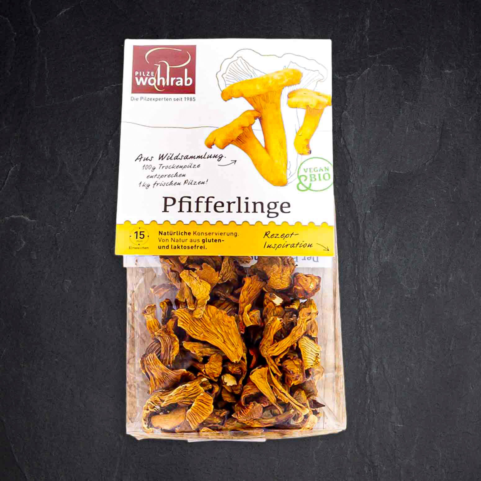 Produktbild: 999330_BIO_Pfifferlinge_getrocknet_20g_WOHLRA