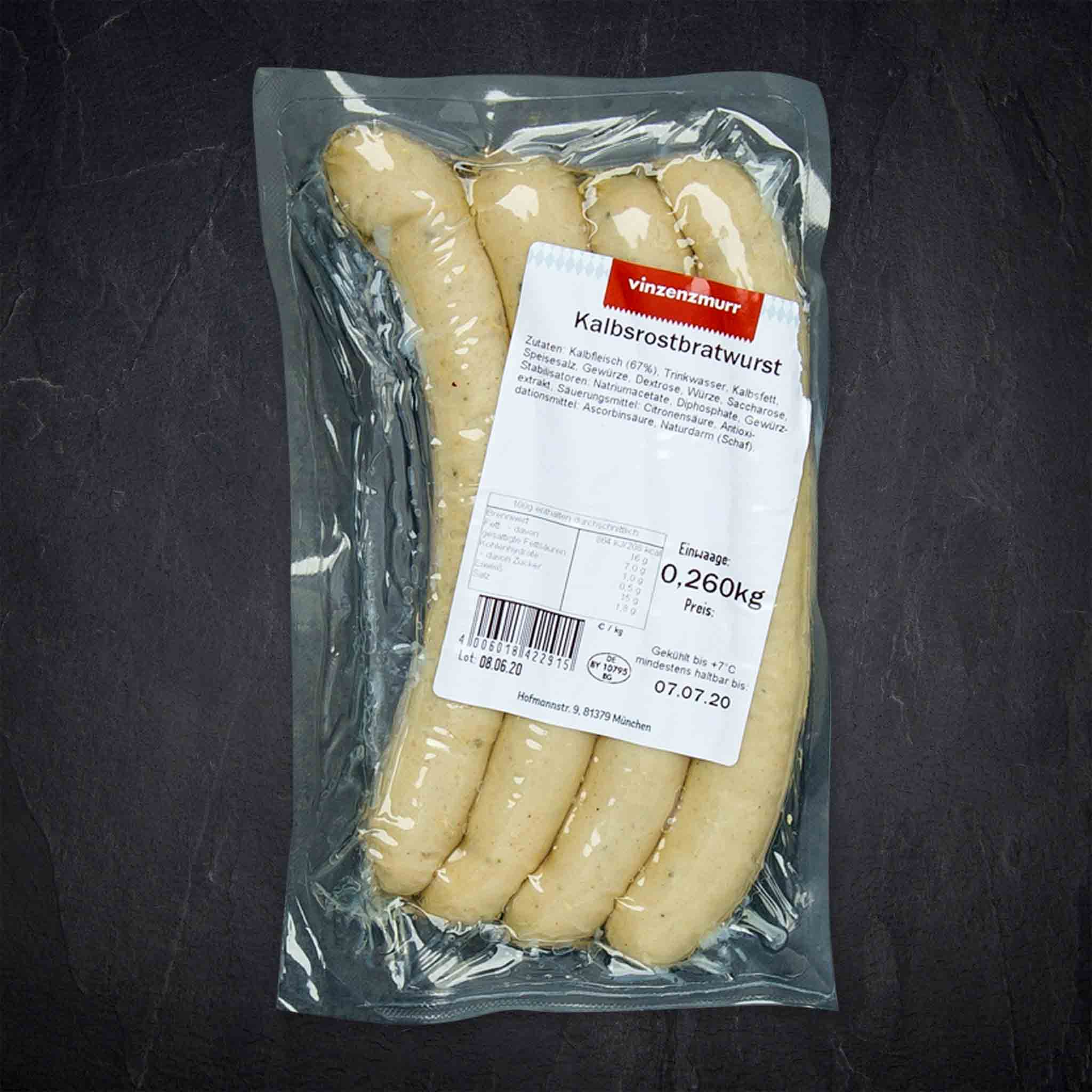 Produktbild: 655596_Fleisch_Klabsrostbratwurst_4x65g_MURR