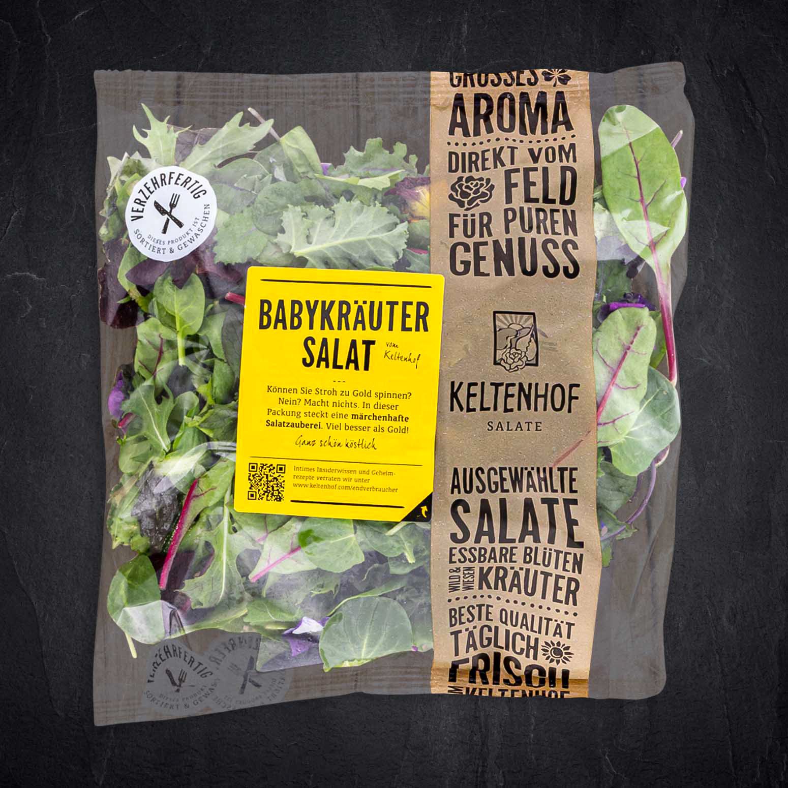 Produktbild: 236442_Baby_Kra_uter_Salat_mit_Blu_ten